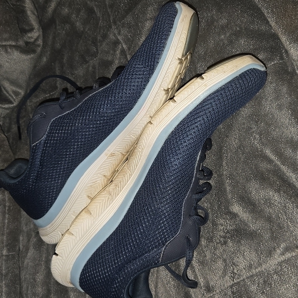 Skechers Flex Lite Navy In Size 9 - Picture 8 of 8